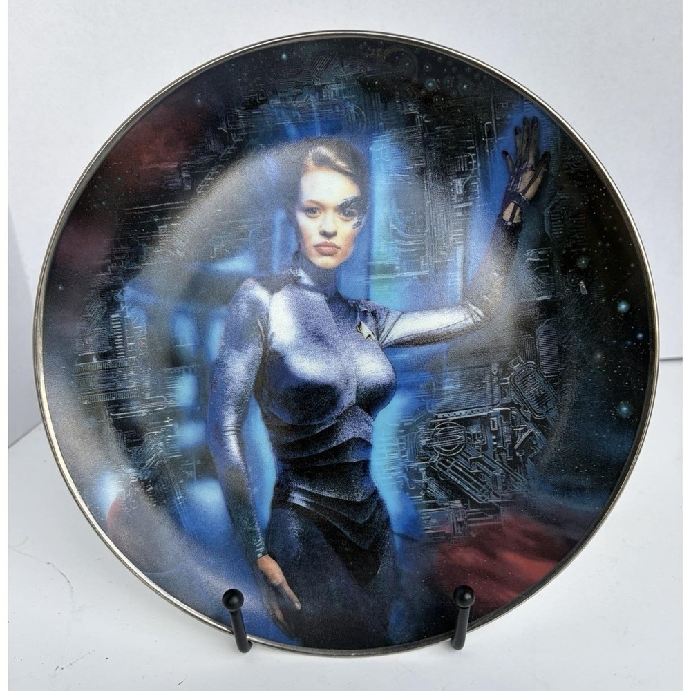 Vintage 1998 Seven of Nine Star Trek Voyager Franklin Mint Plate #RA1283
